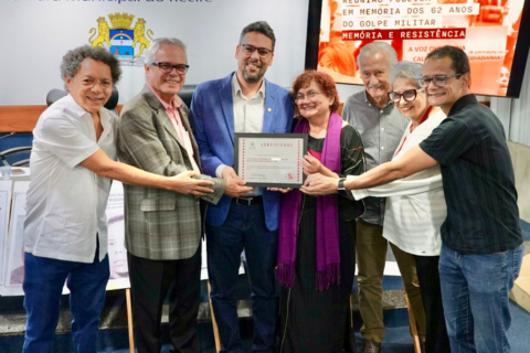 UPE recebe homenagem por ações de reparação às vítimas da Ditadura Civil-Militar